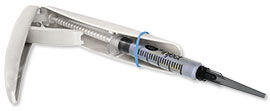 Syringe in pen chamber